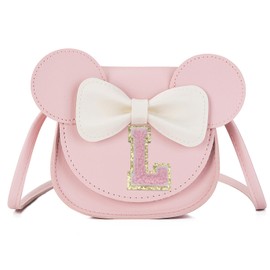 xperry Little Girls Toddlers Mini Crossbody Shoulder Bag Coin Purse with Cute Mouse Ear Bowknot
