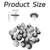 fKiZanthene Car Trim Clips, 50 Pcs White Plastic Trim Clips,