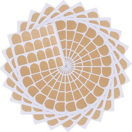 480 Pieces Adhesive Nail Tabs Thickening False Nail Tips Manicure Double Sided Tape Adhesive Tabs for Nail Accessories Nail Salon Supplies -Yellow