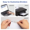 Avery® Paper Dividers, Insertable Big Tab™, 5-Tab, Clear, 1 Set
