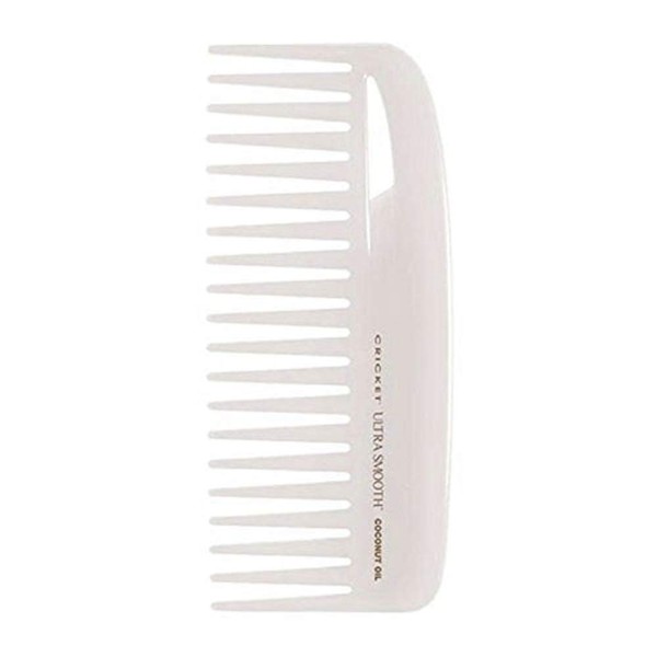 Cricket Ultra Smooth Coconut Conditioning Comb Anti-Frizz Detangler for Mid-Length, Thick and Textured Hair with Keratin Protein Infused Plastic