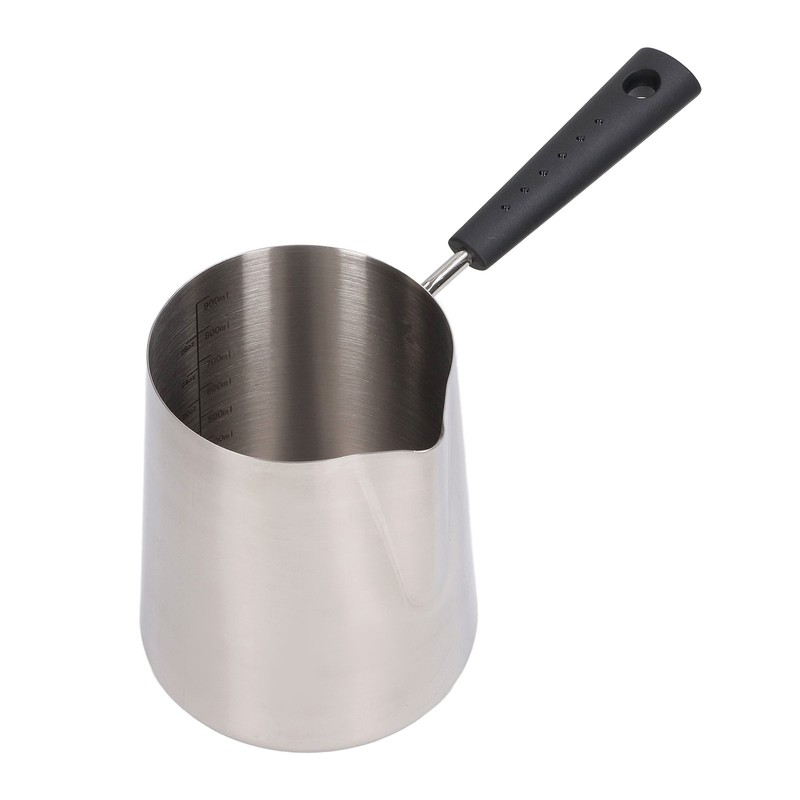 Coffee Milk Frothing Pitcher Cup 304 Stainless Steel Long Handle