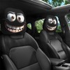 2PCS Funny Cartoon Car Headrest Covers, Cute Funny Cartoon Eyes