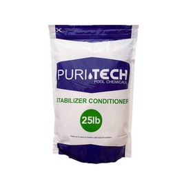 PuriTech Stabilizer Conditioner Cyanuric Acid UV Protection for Swimming Pools and Spas (25lbs)