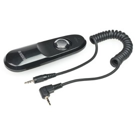 Kaiser Fototechnik 6187 MonoCR/C2 remote shutter release cable (2.5 mm jack plug) for canon 100D/650D/700D/60D/70D/Fuji X-E1/pentax K-3 (replaces canon RS-60E3); black