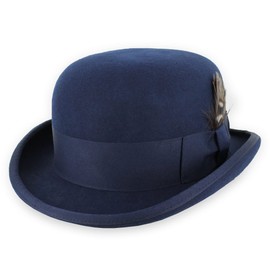 Hats in the Belfry New Tammany Bowler (US, Alpha, X-Large, Standard, Navy)