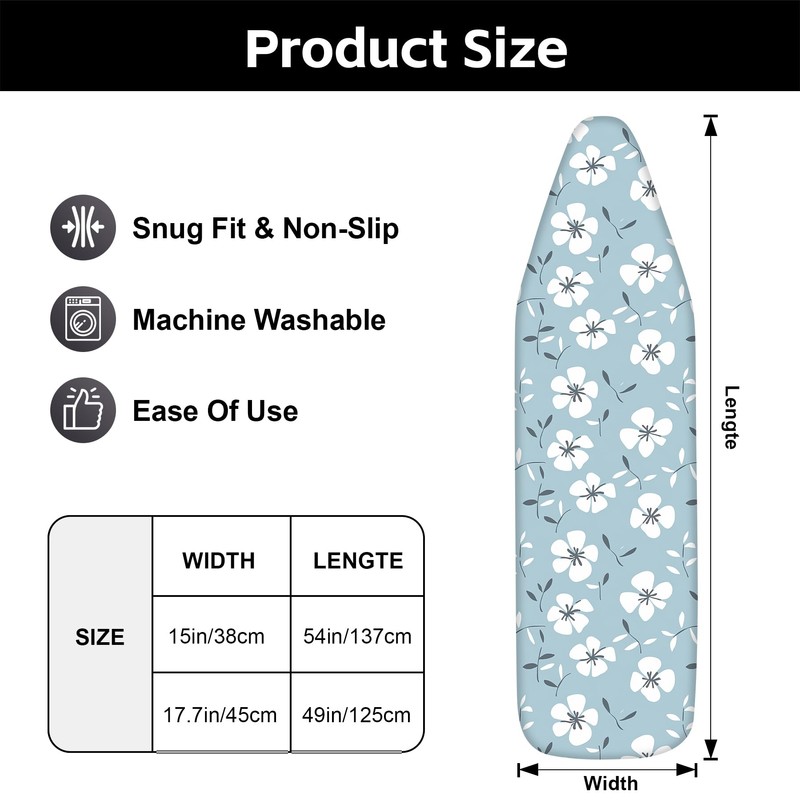 BVBOX Ironing Board Cover, Standard Size Iron Board Covers with