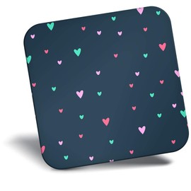 Destination Vinyl ltd Fridge Magnet - Cute Little Love Hearts Print for Office, Cabinet and Whiteboard, Magnetic Stickers, 44792