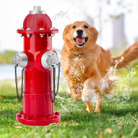 Noegrus Realistic Resin Fire Hydrant Statue for Potty Training Dogs - Dog Fire Hydrant Pee Post, Weather-Resistant Garden Decor,Outdoor Garden & Lawn Ornament (Suitable for Any Size Dogs;21In)