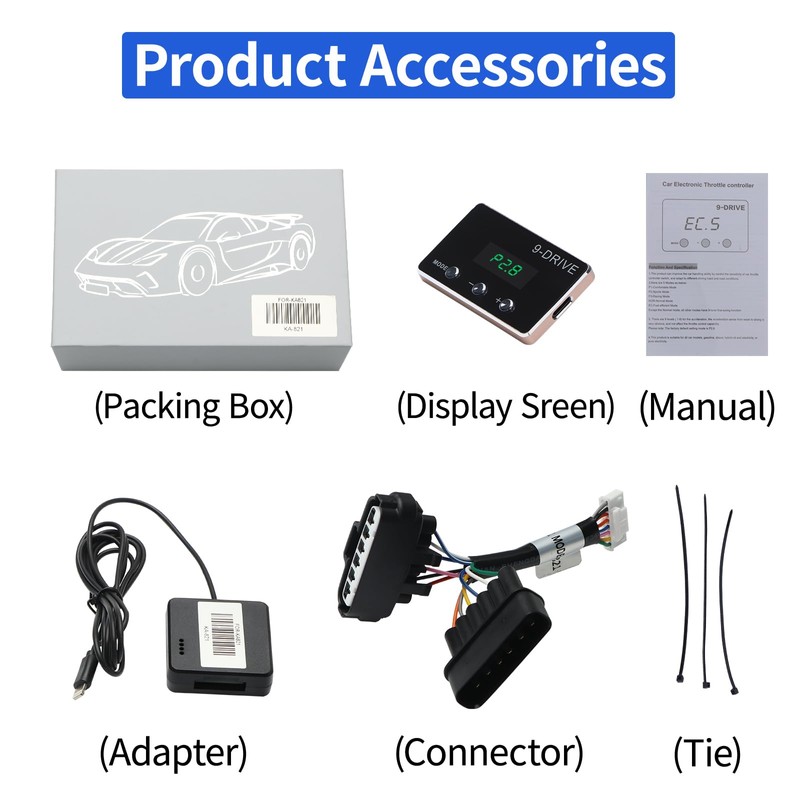 YIBEICO Throttle Response Controller, 9 Drive 9-Mode Smart Electronic Racing