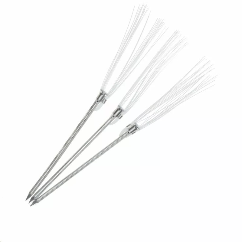 Trail Chasers Ground Markers White 6 Inch with Lightweight Stakes