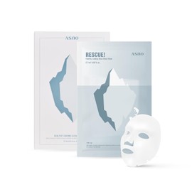 ASNO Rescue Healthy Looking Glow Sheet Mask 5ea Bridal Glass Skin Facial Mask Milk Thistle Naicinamide Paeonia Suffruticosa