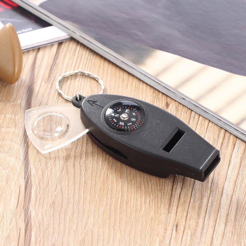 Hiking with Compass | Multifunctional Loud Safety with Compass and