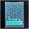 DDOUJOY Happy Birthday Background Plastic Embossing Folders for Card Making