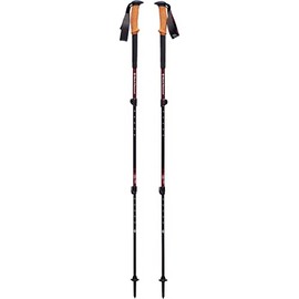 BLACK DIAMOND Womens Trail Cork Trekking Poles, Pair of 2 Lightweight Collapsible Aluminum Hiking Sticks with Cork Grips for Backpacking, Walking, Camping, Mountaineering, Cherrywood