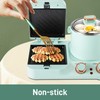3 in 1 Breakfast Station, Electric Retro Breakfast Machine w/Non-stick