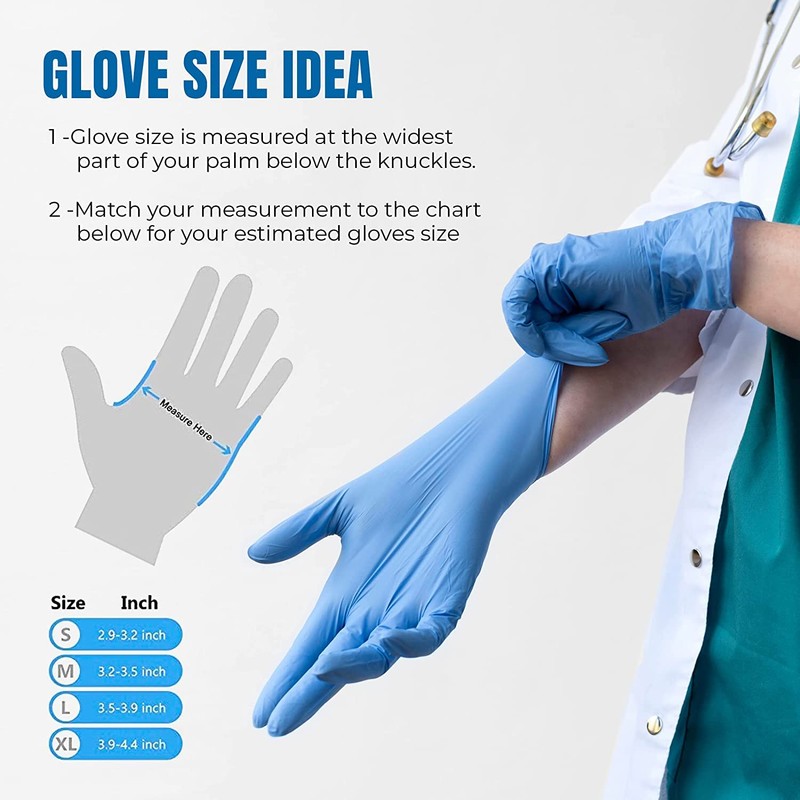 PANKTI Surgicals Powder Free Nitrile Gloves, Food Grade, Hand Disposable