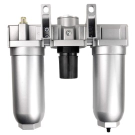 1" HEAVY DUTY COMBINATION FILTER REGULATOR LUBRICATOR AIR LINE PARTICULATE FILTER MOISTURE TRAP LUBRICATOR OILER REGULATOR CLEAN AIR TOOLS