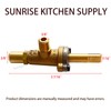 Sunrise Natural Gas Burner Valve + Knob Replacement for Commerical