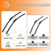 HULADAED® 24''+21''+12'' Silicone Windshield Wipers Replacement for Buick Enclave 2017-2012