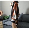 Sararose Scarf, Shawl, Large Scarf, Cashmere Touch, Geometric Pattern, Pattern,