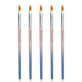 HYWWPFLAY 6Pcs Ombre Nail Brush Set, Ombre Brush for Gel Nails Gradient Color Nail Paint Tools Nail Art Brushes Design Brushes for Nail Art Manicure Brush