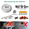 BGGTMO License Plate Screws Anti Theft -1/4 M6 Security License