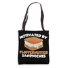 Fluffernutter Sandwich Kids Funny School Breakfast Waffle Tote Bag