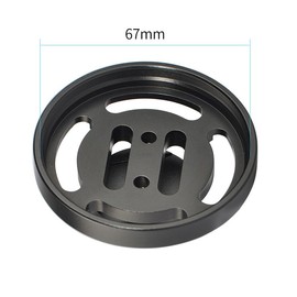 Underwater Photography M67 Lens Carrier with Ball Head Mount, Buoyant Arm Holder Base (67mm)