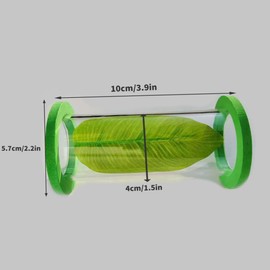 Suspended Acrylic Tube Tunnel,Acrylic Betta Bed, Betta Leaf mat breeding and Resting Bed simulating The Natural Habitat of Betta spawning Grounds, Betta Toy shelter