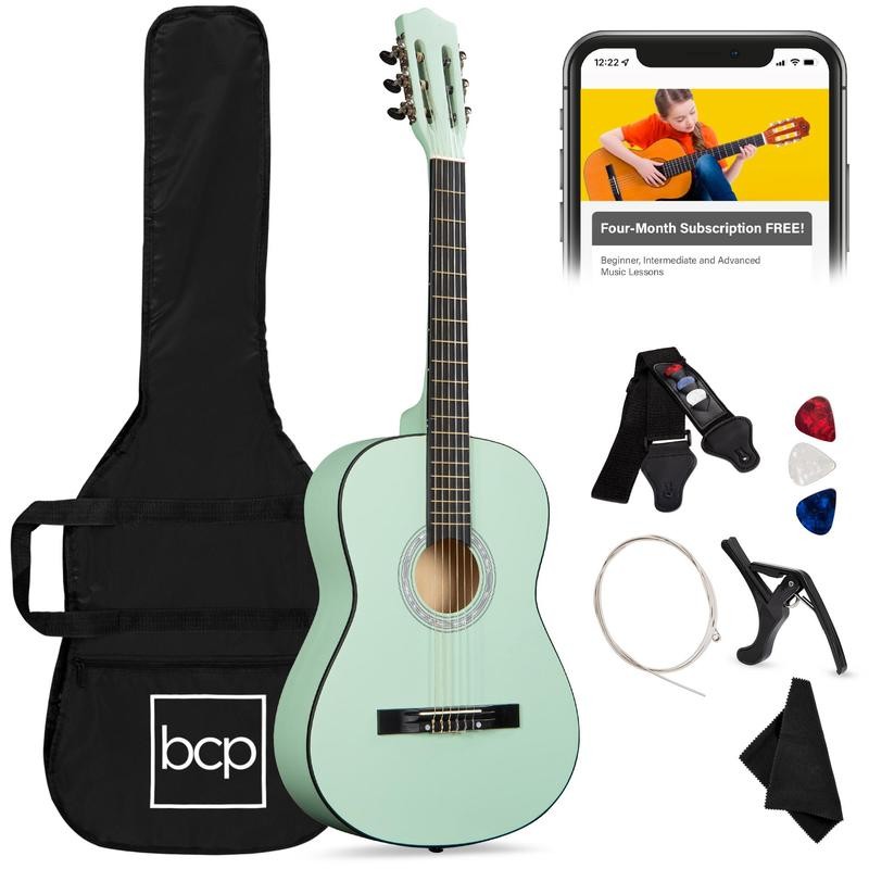 Best Choice Products 38in Beginner Acoustic Guitar Starter Kit w/