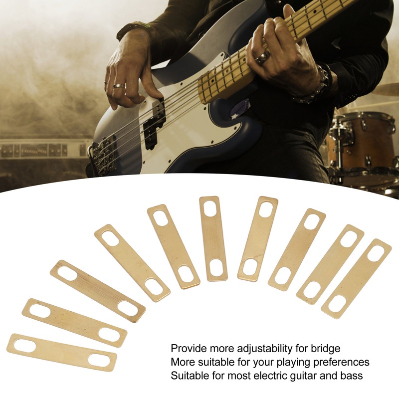 10 Pcs Guitar Neck Shim Brass Corrosion Proof Universal Neck