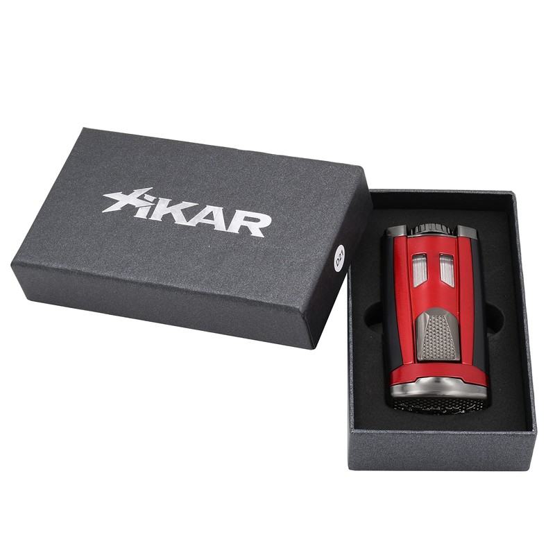 Xikar HP3 Inline Triple Flame Cigar Lighter, Attractive Gift Box,