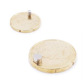 Brudazon 100 Mini Disc Magnets 4 x 2 mm N52 Strongest Level Neodymium Magnets Ultra Strong Power Magnet for Model Making, Photo, Whiteboard, Notice Board, Fridge, Crafts, Magnetic Disc Extra Strong