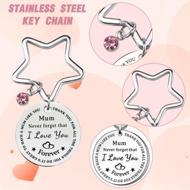 WJRQD Mother's Day Gift Keyring Gifts for Mum, Birthday Gift for Mum, Gifts for Women, Girlfriend, Gifts for Mum