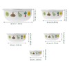 BESTonZON Set of 5 Salad Bowls Set Enamel Bowl with