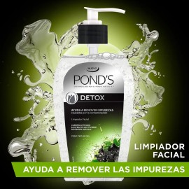 Pond's Limpiador Facial Detox Con Carbón Activado 220 Ml Mixta