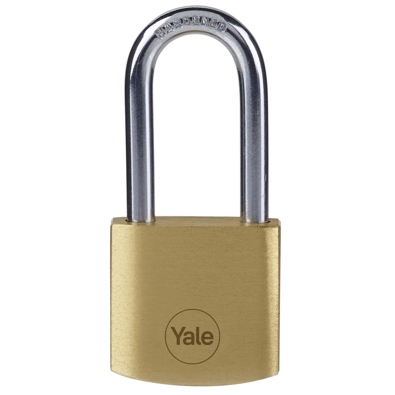 Yale Y110B/30/147/2 Yale-Y110B/30/127/2 Standardsicherheit 30 mm Messing Vorhängeschloss Padlock, Brass,