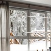 Small Zippered Transparent Window Windproof Curtain 210x125