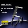 Cable de carga USB C 2 en 1 con soporte