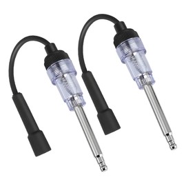 LKAHG 2PCS Car Inline Spark Plug Tester, Auto Straight Boot Engine Ignition Tester Light, Vehicle Engine Ignition Spark Plug Light Checker Accessories, Universal for RV, SUV, Trucks