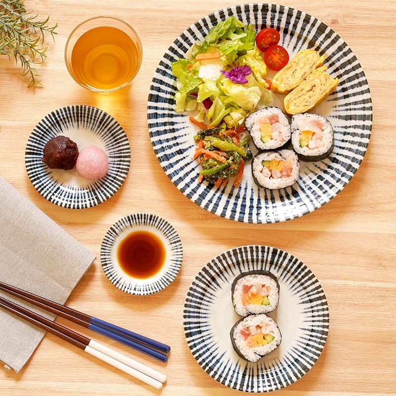 East Table Platter, 10.0 inches (25.5 cm), Sentan Tokusa Japanese