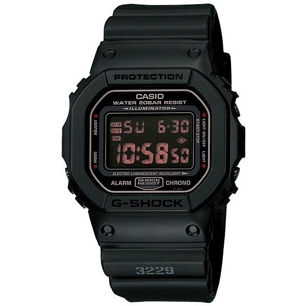 Casio G-Shock Men's Military Series Black DW5600MS-1D