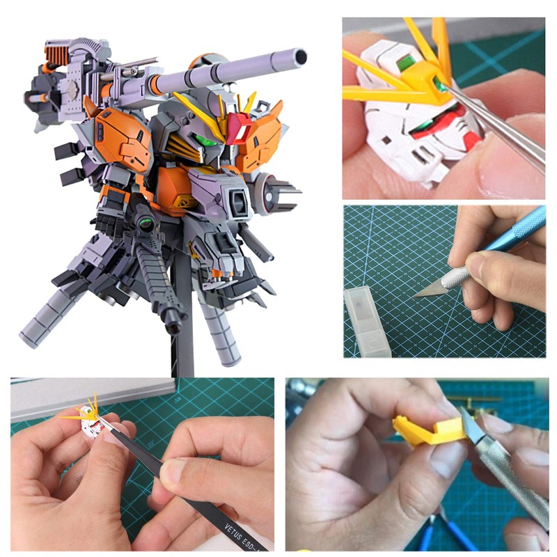 HSEAMALL 9PCS Gundam Modeler Basic Tools, Model Building Tools for