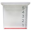 DEKELIY 5-Inch Waterfall Rain Gauge with Clear Scale & Easy-Read