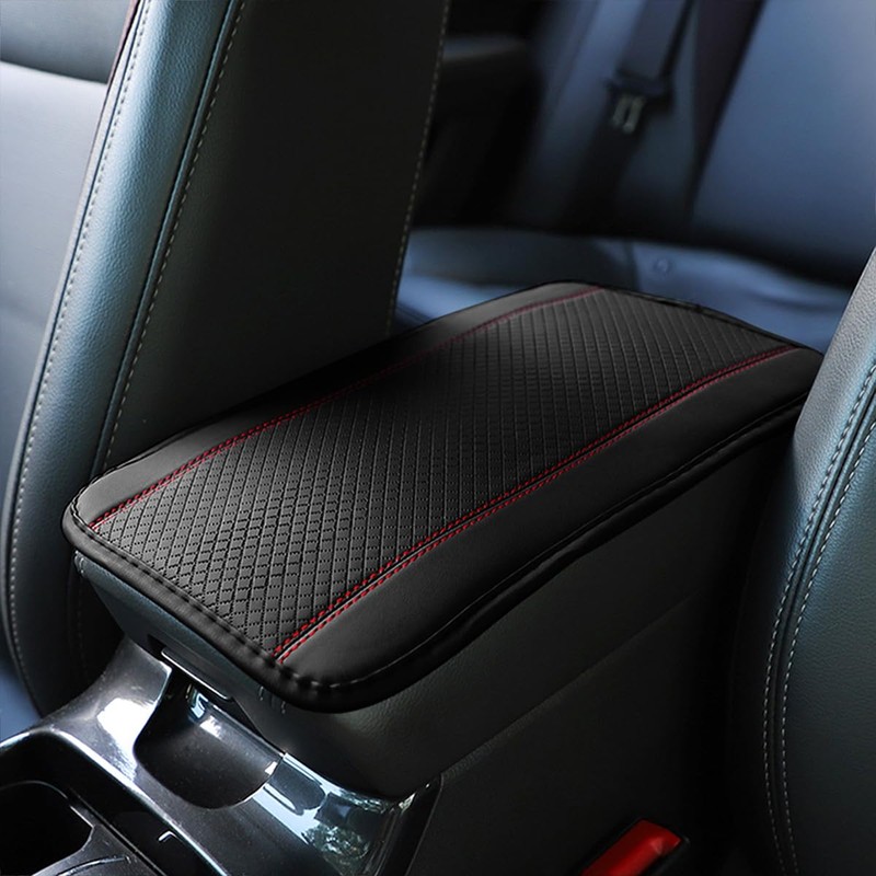 Car Center Console Cover, Fiber Leather Anti-Scratch Vehicle Armrest Storage
