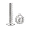 sourcing map Flanged Button Head Socket Cap Screws, M5*25mm Hex