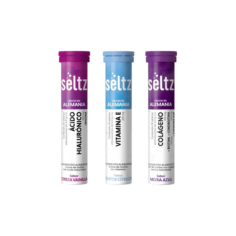 Mix Suplementos Colágeno, Vitamin E Y A. Hialurónico 3 Tubos