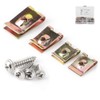 KIMISS Rustproof U‑Clips Nuts Assortment Automotive Interior Trim Fasteners with