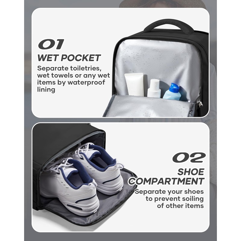 BJLFS Travel Backpack for Women Carry on Backpack Flight Approved